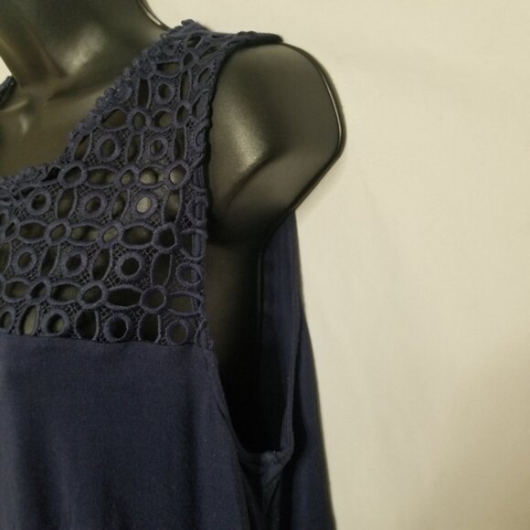 H M hi low tank top with lace detail - Picture 4 of 8